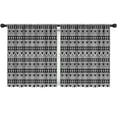 thumbnail image 1 of Blackout Kids Curtains,Black Geometric Triangle Diamond Pattern Childrens Insulated Curtains Set Of 2,Bedroom Essentials,Toddler Room Decor 52x63in(132x160cm), 1 of 5