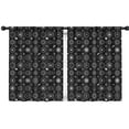 thumbnail image 1 of Blackout Kids Curtains,Black Gothic Astrology Symbol Pattern Childrens Insulated Curtains Set Of 2,Bedroom Essentials,Toddler Room Decor 42x54in(106x137cm), 1 of 5