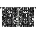 thumbnail image 1 of Blackout Kids Curtains,Black Gothic Cat Bee Pattern Childrens Insulated Curtains Set Of 2,Bedroom Essentials,Toddler Room Decor 52x63in(132x160cm), 1 of 5