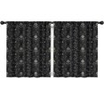 thumbnail image 1 of Blackout Kids Curtains,Black Gothic Sun Moon Star Pattern Childrens Insulated Curtains Set Of 2,Bedroom Essentials,Toddler Room Decor 52x63in(132x160cm), 1 of 5