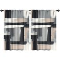 thumbnail image 1 of Blackout Kids Curtains,Black and Grey Abstract Art Artwork Childrens Insulated Curtains Set Of 2,Bedroom Essentials,Toddler Room Decor 42x63in(106x160cm), 1 of 4