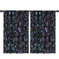thumbnail image 1 of Blackout Kids Curtains,Black Halloween Ghost Spider Pattern Childrens Insulated Curtains Set Of 2,Bedroom Essentials,Toddler Room Decor 52"x84", 1 of 5