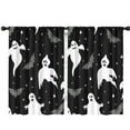thumbnail image 1 of Blackout Kids Curtains,Black Halloween Ghosts Bats and Stars Childrens Insulated Curtains Set Of 2,Bedroom Essentials,Toddler Room Decor 42"x63", 1 of 5