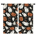 thumbnail image 1 of Blackout Kids Curtains,Black Halloween Ghosts and Pumpkins Childrens Insulated Curtains Set Of 2,Bedroom Essentials,Toddler Room Decor 42"x84", 1 of 5