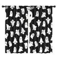 thumbnail image 1 of Blackout Kids Curtains,Black Halloween Ghosts with Boo Childrens Insulated Curtains Set Of 2,Bedroom Essentials,Toddler Room Decor 42"x84", 1 of 5