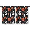 thumbnail image 1 of Blackout Kids Curtains,Black Halloween Pumpkin Faces Childrens Insulated Curtains Set Of 2,Bedroom Essentials,Toddler Room Decor 42"x54", 1 of 5