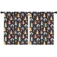 thumbnail image 1 of Blackout Kids Curtains,Black Princess Castle Rainbow Pattern Childrens Insulated Curtains Set Of 2,Bedroom Essentials,Toddler Room Decor 42"x54", 1 of 5