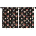 thumbnail image 1 of Blackout Kids Curtains,Black Skull Flower Mushroom Pattern Childrens Insulated Curtains Set Of 2,Bedroom Essentials,Toddler Room Decor 42"x54", 1 of 5