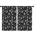 thumbnail image 1 of Blackout Kids Curtains,Black Tarot Moon Moth Pattern Childrens Insulated Curtains Set Of 2,Bedroom Essentials,Toddler Room Decor 52x84in(132x213cm), 1 of 5