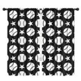 thumbnail image 1 of Blackout Kids Curtains,Black White Baseball Stars Pattern Childrens Insulated Curtains Set Of 2,Bedroom Essentials,Toddler Room Decor 42"x84", 1 of 5