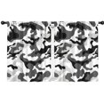 thumbnail image 1 of Blackout Kids Curtains,Black White Camo Digital Shapes Pattern Childrens Insulated Curtains Set Of 2,Bedroom Essentials,Toddler Room Decor 42"x54", 1 of 5