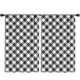 thumbnail image 1 of Blackout Kids Curtains,Black White Checkerboard Checkered Pattern Childrens Insulated Curtains Set Of 2,Bedroom Essentials,Toddler Room Decor 52"x84", 1 of 5