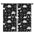 thumbnail image 1 of Blackout Kids Curtains,Black White Dinosaur Skeletons Bold Childrens Insulated Curtains Set Of 2,Bedroom Essentials,Toddler Room Decor 42"x84", 1 of 5