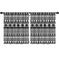 thumbnail image 1 of Blackout Kids Curtains,Black White Ethnic Pattern Childrens Insulated Curtains Set Of 2,Bedroom Essentials,Toddler Room Decor 52x63in(132x160cm), 1 of 5