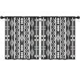 thumbnail image 1 of Blackout Kids Curtains,Black and White Geometric Boho Pattern Childrens Insulated Curtains Set Of 2,Bedroom Essentials,Toddler Room Decor 52x63in(132x160cm), 1 of 5