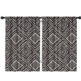 thumbnail image 1 of Blackout Kids Curtains,Black and White Geometric Pattern Childrens Insulated Curtains Set Of 2,Bedroom Essentials,Toddler Room Decor 42x63in(106x160cm), 1 of 5