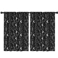 thumbnail image 1 of Blackout Kids Curtains,Black White Gothic Dreamcatcher Moon Star Pattern Childrens Insulated Curtains Set Of 2,Bedroom Essentials,Toddler Room Decor 42x63in(106x160cm), 1 of 5
