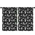 thumbnail image 1 of Blackout Kids Curtains,Black White Gothic Hand Flower Snake Moth Pattern Childrens Insulated Curtains Set Of 2,Bedroom Essentials,Toddler Room Decor 42x63in(106x160cm), 1 of 5