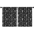 thumbnail image 1 of Blackout Kids Curtains,Black White Skull Hand Spider Pattern Childrens Insulated Curtains Set Of 2,Bedroom Essentials,Toddler Room Decor 42x54in(106x137cm), 1 of 5
