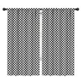thumbnail image 1 of Blackout Kids Curtains,Black White Small Checkered Pattern Childrens Insulated Curtains Set Of 2,Bedroom Essentials,Toddler Room Decor 42"x84", 1 of 5