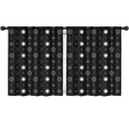 thumbnail image 1 of Blackout Kids Curtains,Black White Sun Moon Star Eye Pattern Childrens Insulated Curtains Set Of 2,Bedroom Essentials,Toddler Room Decor 52"x63", 1 of 5
