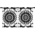 thumbnail image 1 of Blackout Kids Curtains,Black White Tie Dye Mandala Pattern Childrens Insulated Curtains Set Of 2,Bedroom Essentials,Toddler Room Decor 42"x54", 1 of 5