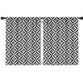 thumbnail image 1 of Blackout Kids Curtains,Black White Triangle Checkered Pattern Childrens Insulated Curtains Set Of 2,Bedroom Essentials,Toddler Room Decor 42"x54", 1 of 5