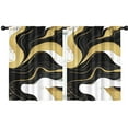 thumbnail image 1 of Blackout Kids Curtains,Black White and Gold Marble Childrens Insulated Curtains Set Of 2,Bedroom Essentials,Toddler Room Decor 42x54in(106x137cm), 1 of 4
