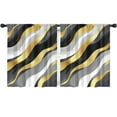 thumbnail image 1 of Blackout Kids Curtains,Black White and Gold Marble Childrens Insulated Curtains Set Of 2,Bedroom Essentials,Toddler Room Decor 52x63in(132x160cm), 1 of 4