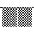 thumbnail image 1 of Blackout Kids Curtains,Black and White Checkered Pattern Childrens Insulated Curtains Set Of 2,Bedroom Essentials,Toddler Room Decor 42"x54", 1 of 5
