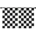 thumbnail image 1 of Blackout Kids Curtains,Black and White Checkered Pattern Childrens Insulated Curtains Set Of 2,Bedroom Essentials,Toddler Room Decor 42"x54", 1 of 5
