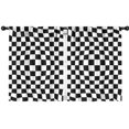 thumbnail image 1 of Blackout Kids Curtains,Black and White Checkered Pattern Childrens Insulated Curtains Set Of 2,Bedroom Essentials,Toddler Room Decor 42"x54", 1 of 5