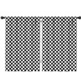 thumbnail image 1 of Blackout Kids Curtains,Black and White Checkered Pattern Childrens Insulated Curtains Set Of 2,Bedroom Essentials,Toddler Room Decor 42"x63", 1 of 5