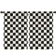 thumbnail image 1 of Blackout Kids Curtains,Black and White Checkered Pattern Childrens Insulated Curtains Set Of 2,Bedroom Essentials,Toddler Room Decor 42"x63", 1 of 5