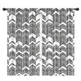 thumbnail image 1 of Blackout Kids Curtains,Black and White Chevron Pattern Childrens Insulated Curtains Set Of 2,Bedroom Essentials,Toddler Room Decor 42x84in(106x213cm), 1 of 5