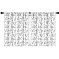 thumbnail image 1 of Blackout Kids Curtains,BlackWhite Origami Dinosaurs Tribal Pattern Childrens Insulated Curtains Set Of 2,Bedroom Essentials,Toddler Room Decor 42"x54", 1 of 5