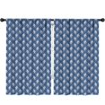 thumbnail image 1 of Blackout Kids Curtains,Blue Bigfoot Pattern Childrens Insulated Curtains Set Of 2,Bedroom Essentials,Toddler Room Decor 52x84in(132x213cm), 1 of 5