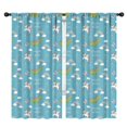 thumbnail image 1 of Blackout Kids Curtains,Blue Cartoon Dinosaur and Unicorn Rainbow Cloud Childrens Insulated Curtains Set Of 2,Bedroom Essentials,Toddler Room Decor 42"x84", 1 of 5