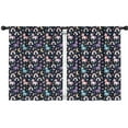 thumbnail image 1 of Blackout Kids Curtains,Blue Cartoon Unicorn Moon Rainbow Ice Cream Pattern Childrens Insulated Curtains Set Of 2,Bedroom Essentials,Toddler Room Decor 42"x54", 1 of 5