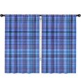 thumbnail image 1 of Blackout Kids Curtains,Blue Checkerboard Checkered Pattern Childrens Insulated Curtains Set Of 2,Bedroom Essentials,Toddler Room Decor 52"x84", 1 of 5