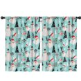 thumbnail image 1 of Blackout Kids Curtains,Blue Christmas Santa and Snowman Pattern Childrens Insulated Curtains Set Of 2,Bedroom Essentials,Toddler Room Decor 42"x63", 1 of 5