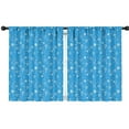 thumbnail image 1 of Blackout Kids Curtains,Blue Christmas Snowflake Pattern Childrens Insulated Curtains Set Of 2,Bedroom Essentials,Toddler Room Decor 42"x54", 1 of 5