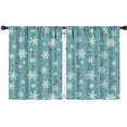 thumbnail image 1 of Blackout Kids Curtains,Blue Christmas Snowflake and Star Pattern Childrens Insulated Curtains Set Of 2,Bedroom Essentials,Toddler Room Decor 42"x54", 1 of 5