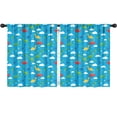 thumbnail image 1 of Blackout Kids Curtains,Blue Dinosaurs Clouds Pattern Childrens Insulated Curtains Set Of 2,Bedroom Essentials,Toddler Room Decor 52"x63", 1 of 5