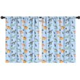 thumbnail image 1 of Blackout Kids Curtains,Blue Dinosaurs Leaves Pattern Childrens Insulated Curtains Set Of 2,Bedroom Essentials,Toddler Room Decor 42"x54", 1 of 5