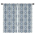 thumbnail image 1 of Blackout Kids Curtains,Blue Floral Ornament Pattern Childrens Insulated Curtains Set Of 2,Bedroom Essentials,Toddler Room Decor 42x84in(106x213cm), 1 of 5