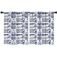 thumbnail image 1 of Blackout Kids Curtains,Blue Football Words Pattern Childrens Insulated Curtains Set Of 2,Bedroom Essentials,Toddler Room Decor 42"x54", 1 of 5