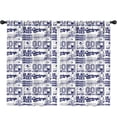 thumbnail image 1 of Blackout Kids Curtains,Blue Football Words Pattern Childrens Insulated Curtains Set Of 2,Bedroom Essentials,Toddler Room Decor 52"x84", 1 of 5