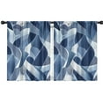 thumbnail image 1 of Blackout Kids Curtains,Blue and Grey Abstract Art Artwork Childrens Insulated Curtains Set Of 2,Bedroom Essentials,Toddler Room Decor 42x54in(106x137cm), 1 of 4