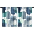 thumbnail image 1 of Blackout Kids Curtains,Blue and Grey Abstract Art Artwork Childrens Insulated Curtains Set Of 2,Bedroom Essentials,Toddler Room Decor 42x54in(106x137cm), 1 of 4